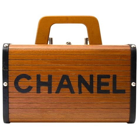 chanel wooden handle bag|chanel handbag with top handle.